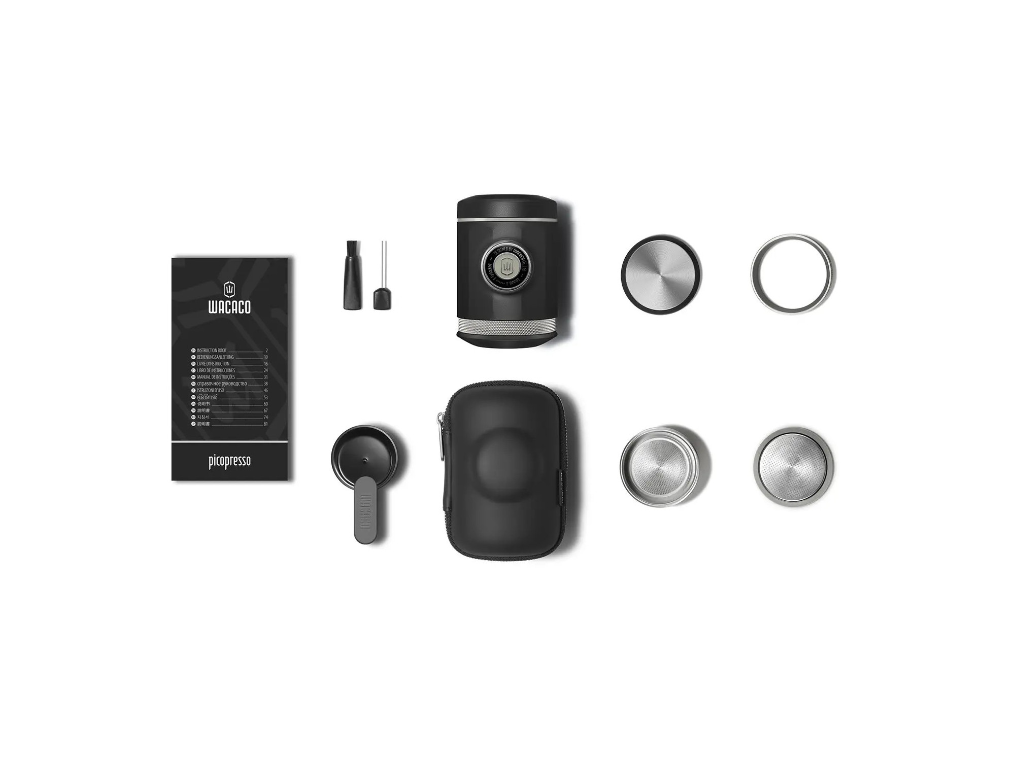 Wacaco Picopresso + tvrda futrola | Ručni aparat za espresso | SNAILER