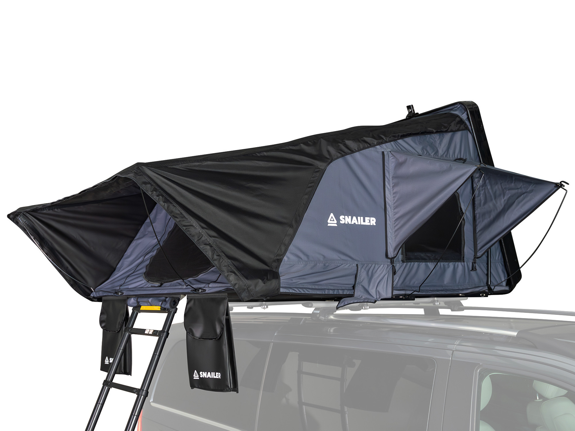 SNAILER® Abis - bočno otvarajući krovni šator s čvrstom školjkom