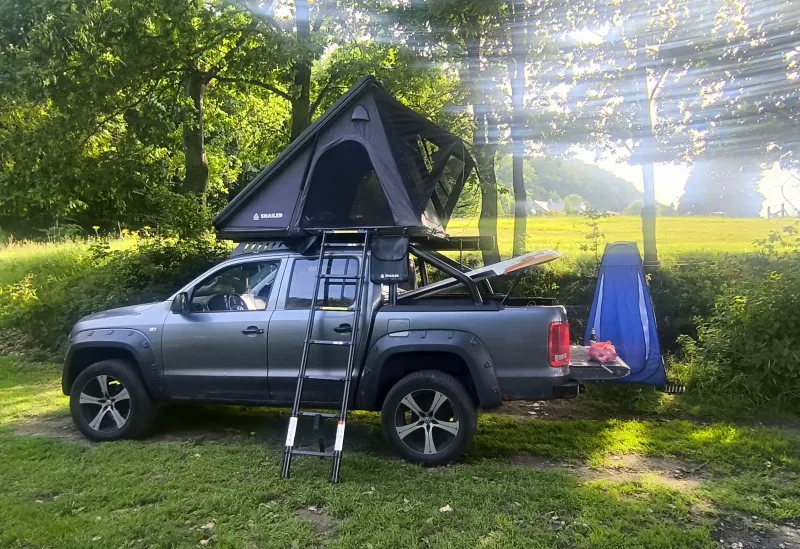 Snailer Alduo krovni sator na vozilu Volkswagen Amarok - fotografija kupca iz Poljske